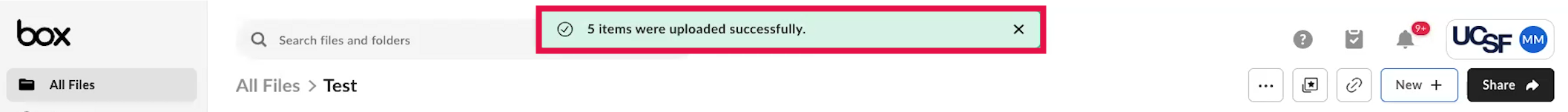 Box - Confirmation Notification