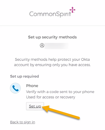 CommonSpirit setup