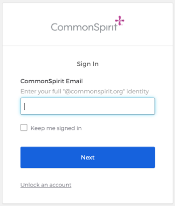 CommonSpirit Signin