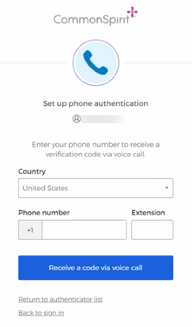 Commonspirit Phone Setup