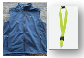Physician vest and lanyard