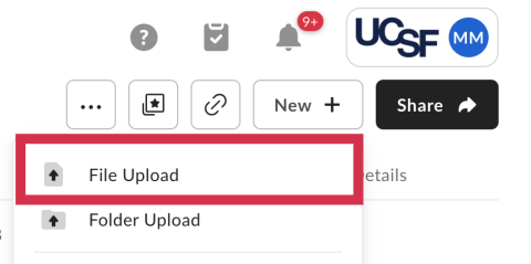 Box - File Upload Selected
